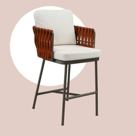 Banquetas para Área Externa em Corda Náutica, Fibra Sintética ou Tricô Náutico